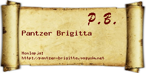 Pantzer Brigitta névjegykártya
